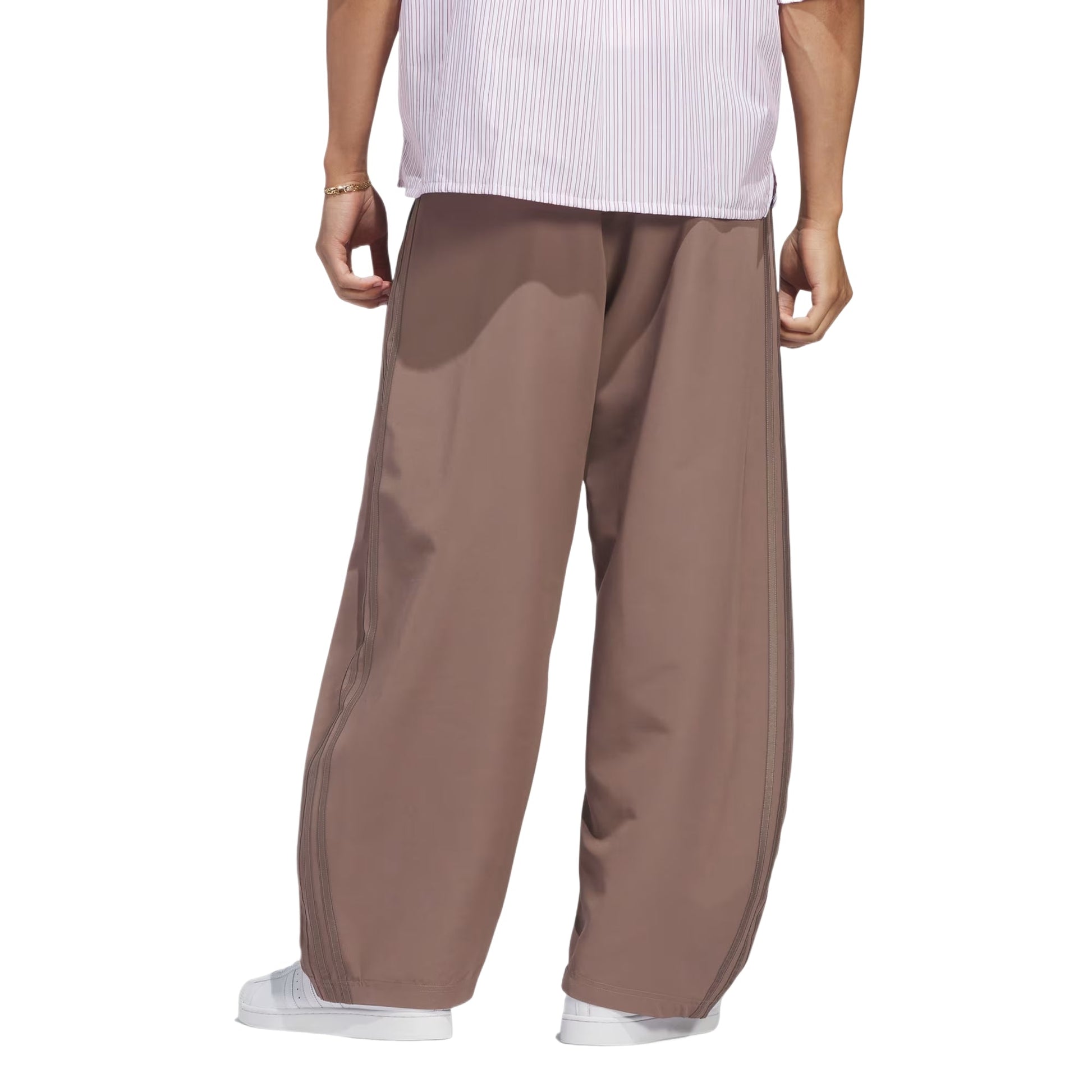adidas Woven Barrel Pants Asia Sizing 'Trace Brown' KU0571