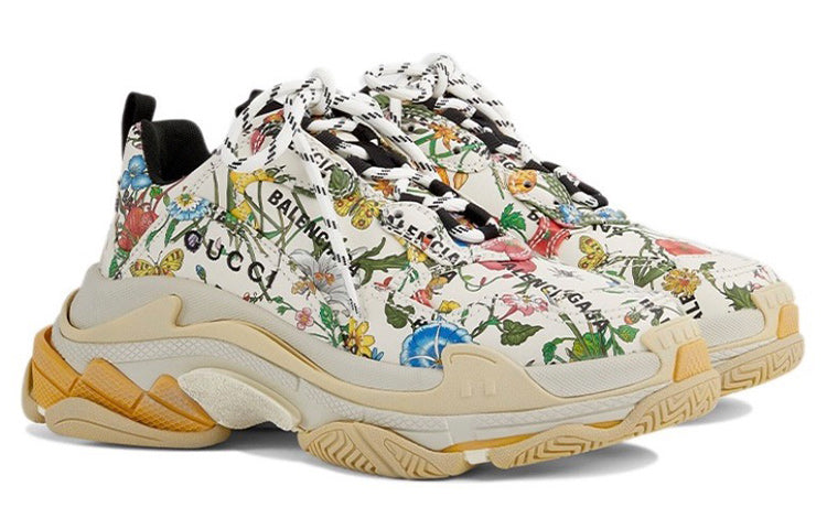 Balenciaga x Gucci Triple S Sneakers 'The Hacker Project Floral' 681068-UL110-8461