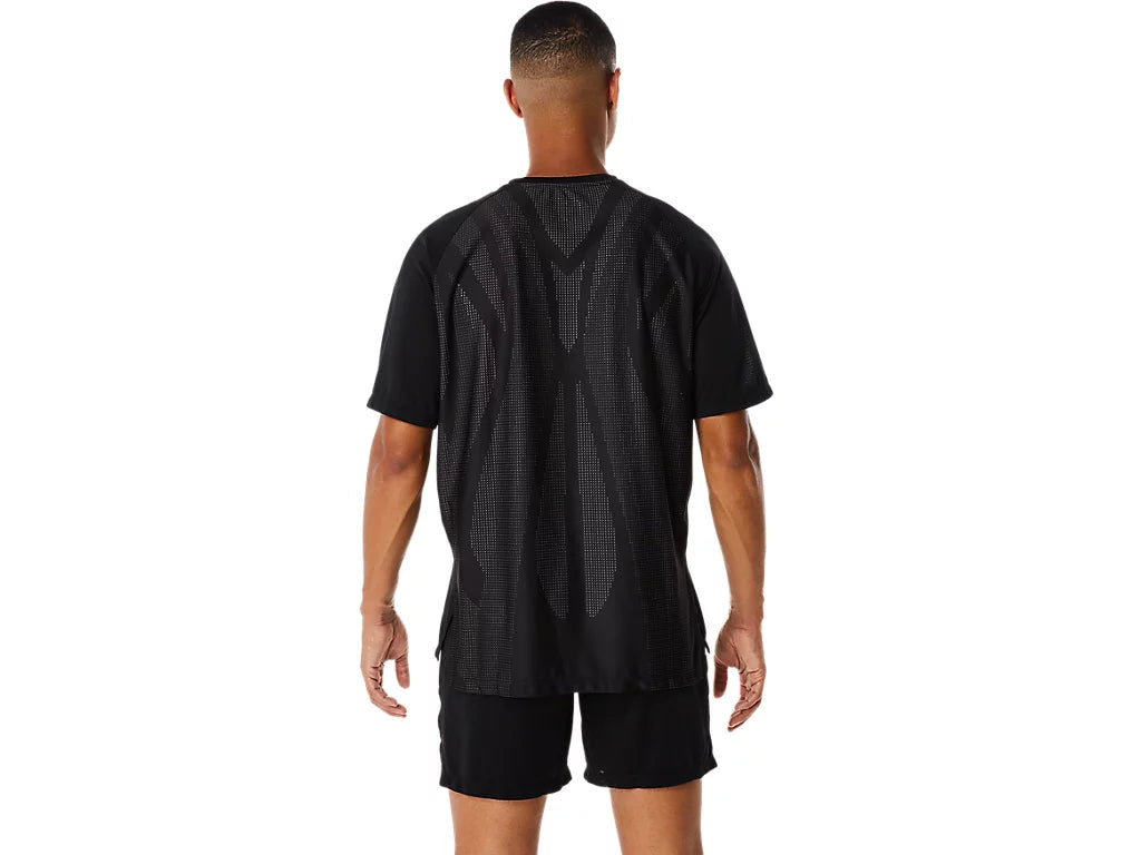 ASICS Actibreeze Jacquard Short Sleeve T-Shirt 'Black' 2031D762-001