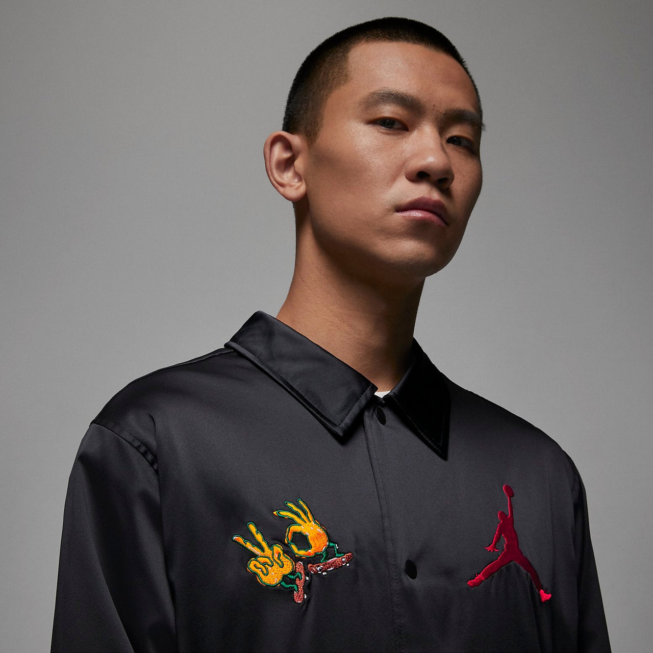 Air Jordan Fire Coach Jacket 'Black' FJ7709-010