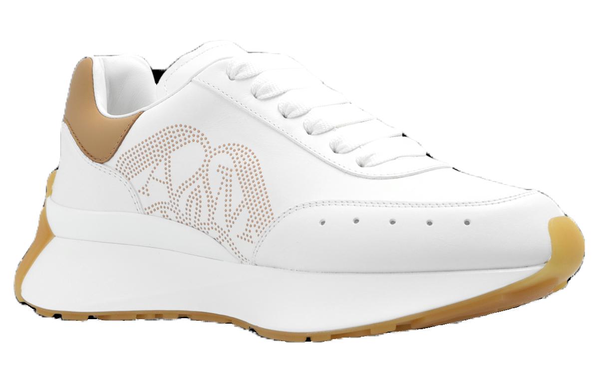 (WMNS) Alexander McQueen Sprint Runner Sneakers 'Tan White' 781503WIDNI8750