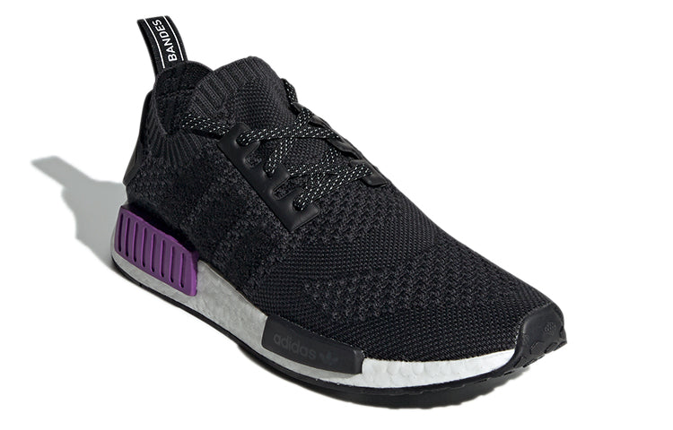 adidas NMD_R1 Primeknit 'OG Knit - Black Purple' G54635