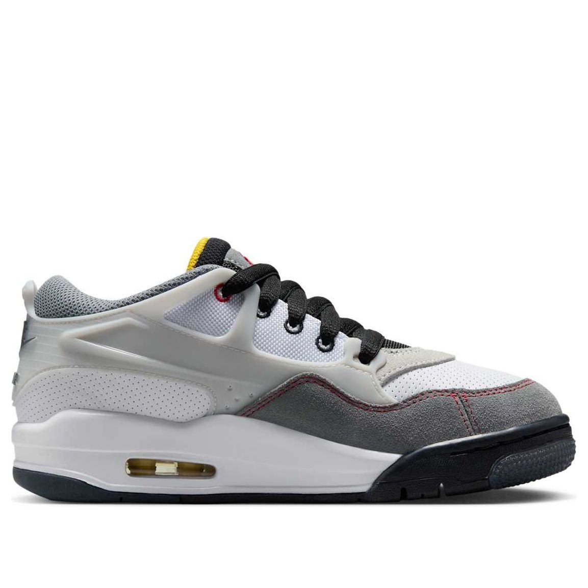 (GS) Air Jordan 4 RM Premium 'White Smoke Grey Red' IB8051-100