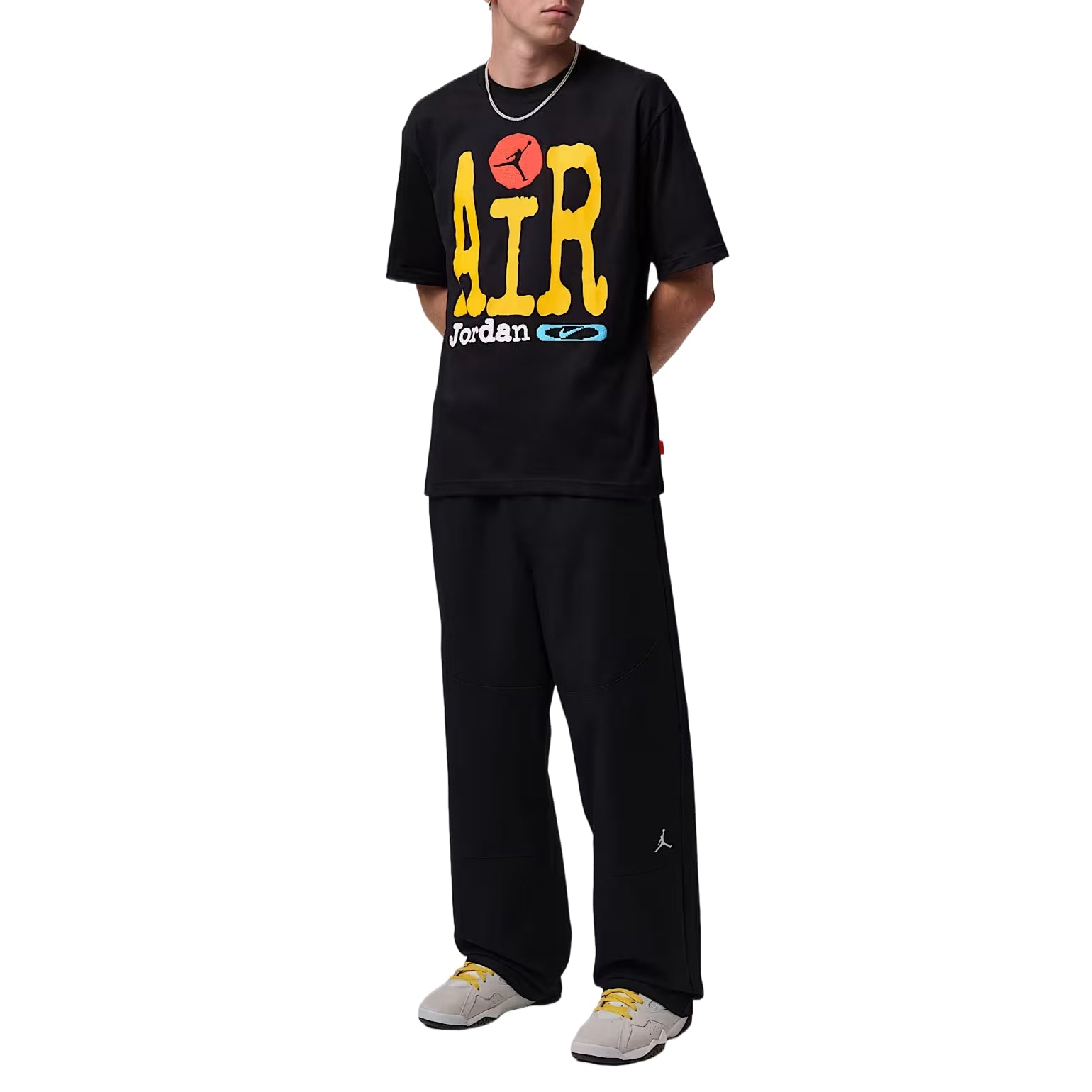 Jordan Graphic T-Shirt 'Black Amarillo Infrared 23' IQ5299-010