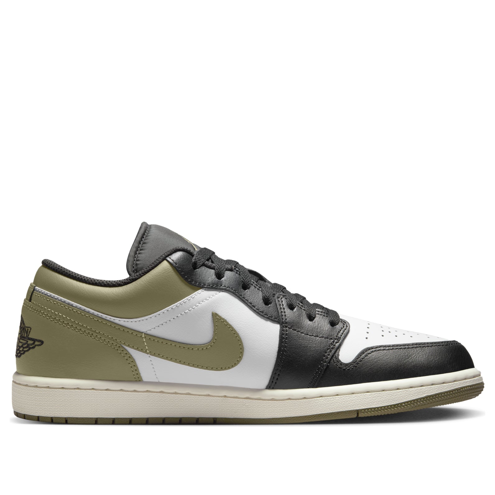 Air Jordan 1 Low 'Black White Medium Olive' 553558-092