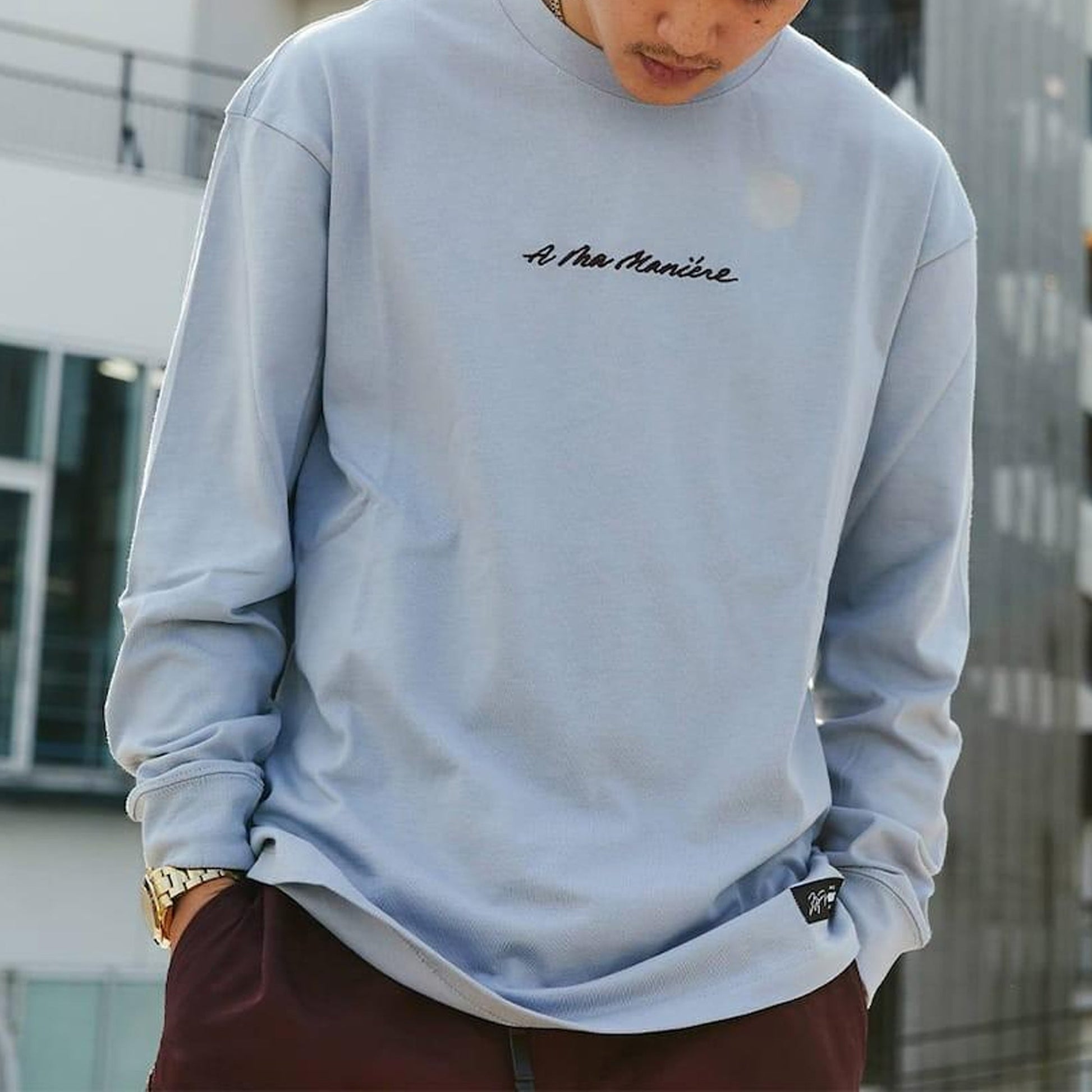 Air Jordan x A Ma Maniere SS22 Long Sleeve T-Shirt 'Light Blue' DJ9759-464