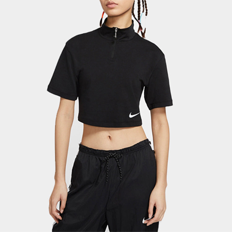(WMNS) Nike Swoosh Athleisure Casual Sports Short Black CJ3800-010