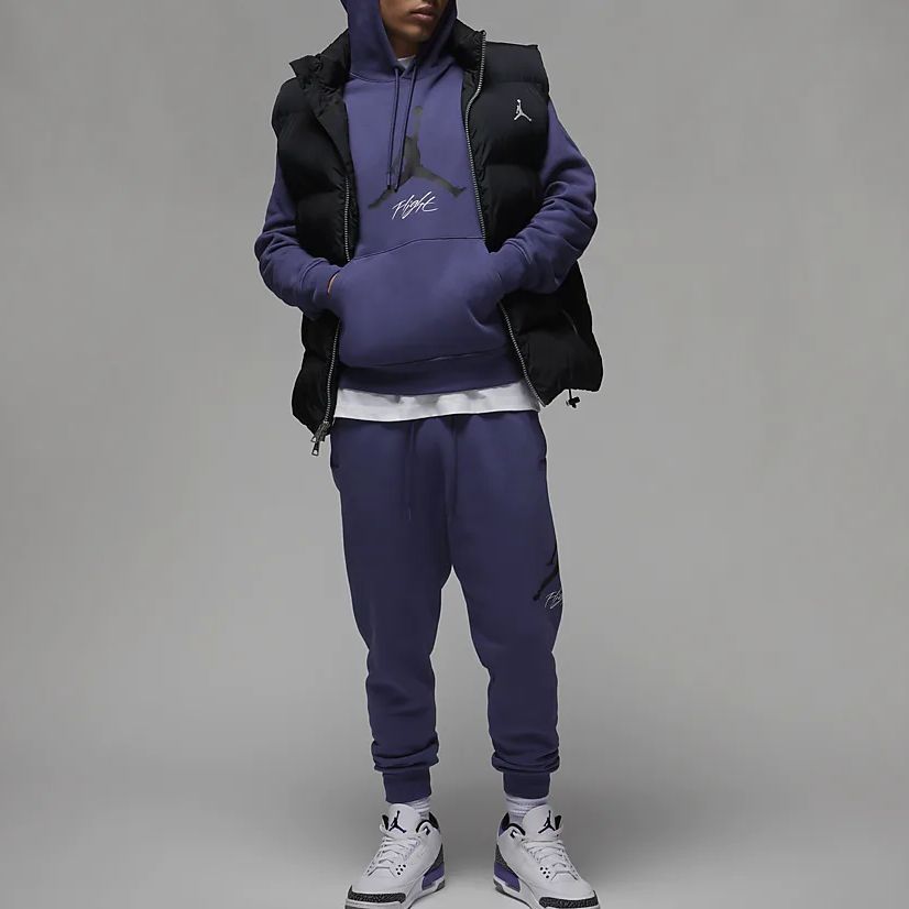 Air Jordan Fleece Hoodie 'Purple' FD7546-502