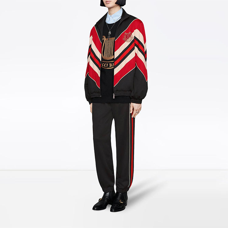 GUCCI Chevron Track Jacket 'Multicolor Black' 575762-XJBBE-1315