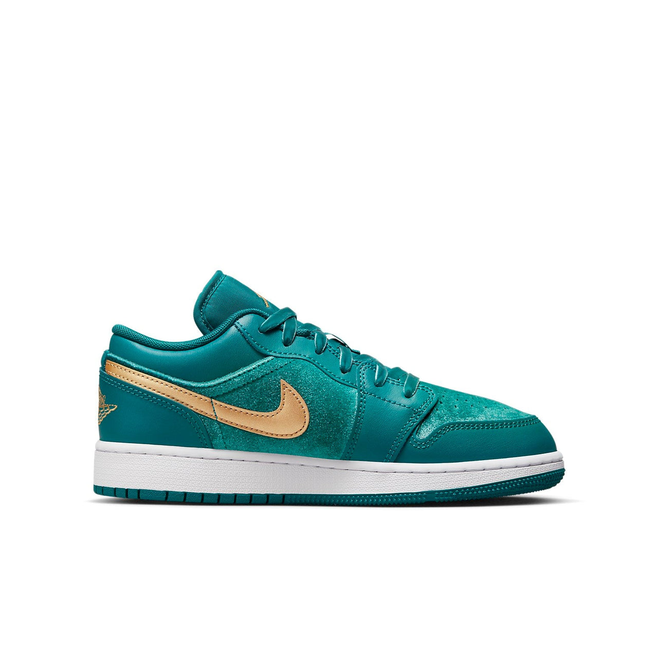 (GS) Air Jordan 1 Low SE Velvet 'Geode Teal Velvet' FB9896-300