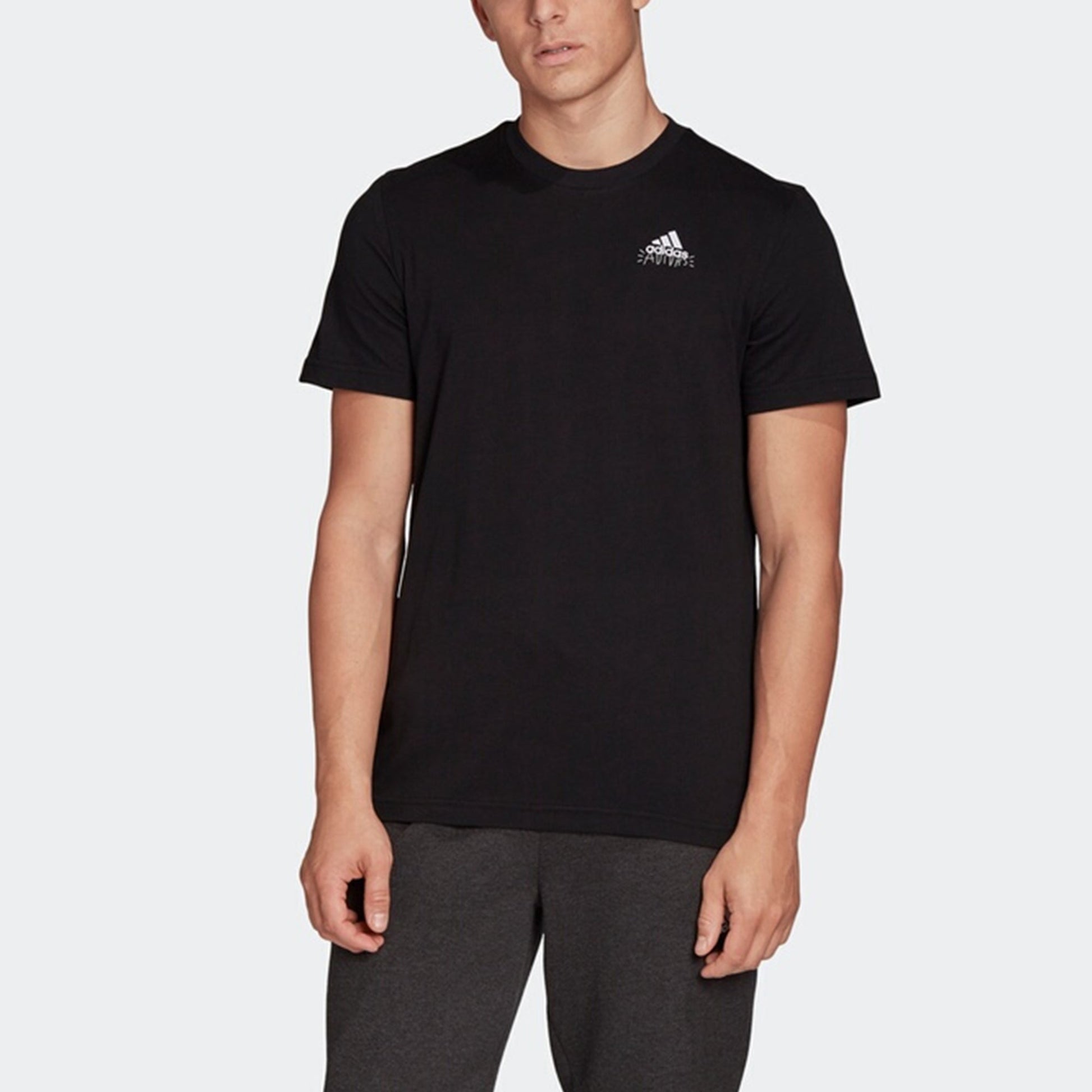 adidas Doodle Emblem Sports Printing Male Black FN1750