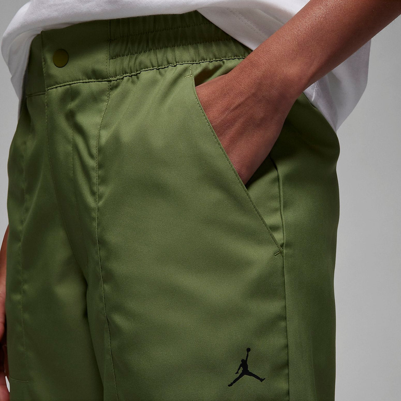 (WMNS) Air Jordan Woven Trousers 'Green' DZ3375-340