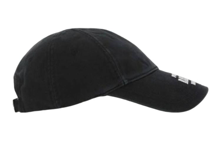 Balenciaga Property Of Embroidered Denim Ball Cap 'Black' 704097410B20107