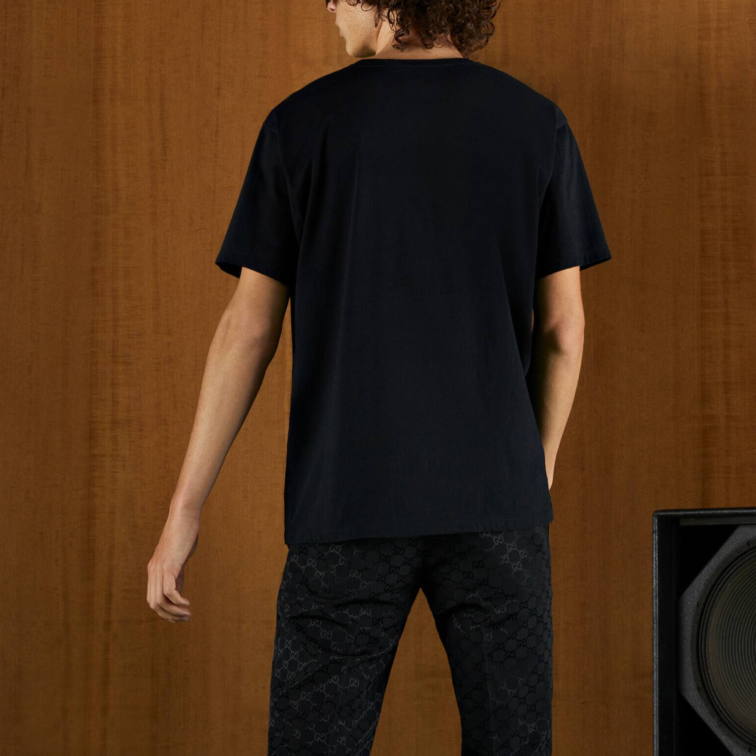 Gucci Cotton Jersey T-shirt With Double G 'Black' 548334-XJEJF-1043