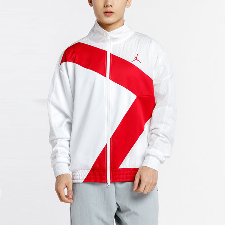 Air Jordan Stand Collar Sports Windproof Jacket White CI7916-100