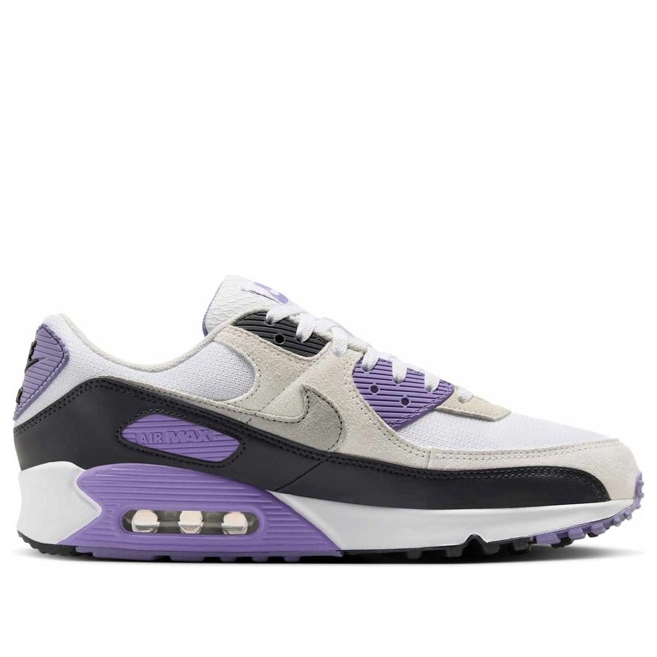 Nike Air Max 90 'White Dusty Amethyst Photon Dust Light Smoke Grey' DM0029-114