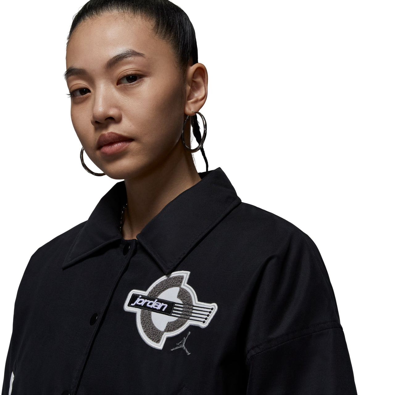 (WMNS) Air Jordan Brooklyn Therma-Fit Varsity Jacket 'Black' HV0404-010