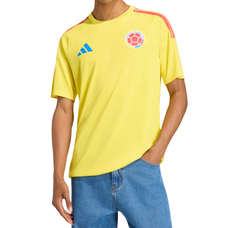 adidas Colombia 26 Home Fan Jersey Asia Sizing 'Impact Yellow' KS3894