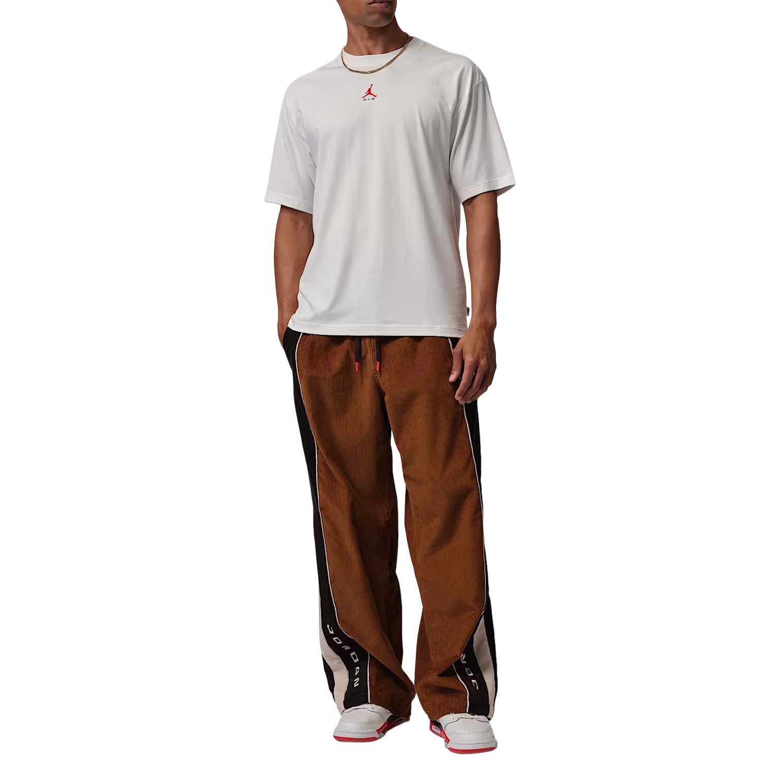 Jordan Brooklyn T-Shirt 'Sail University Red' IM9999-133