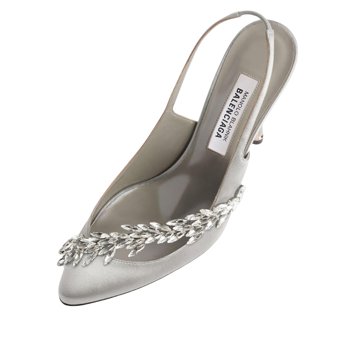 (WMNS) Balenciaga Manolo Blahnik Slingback 'Grey' A0024NW1WM81581