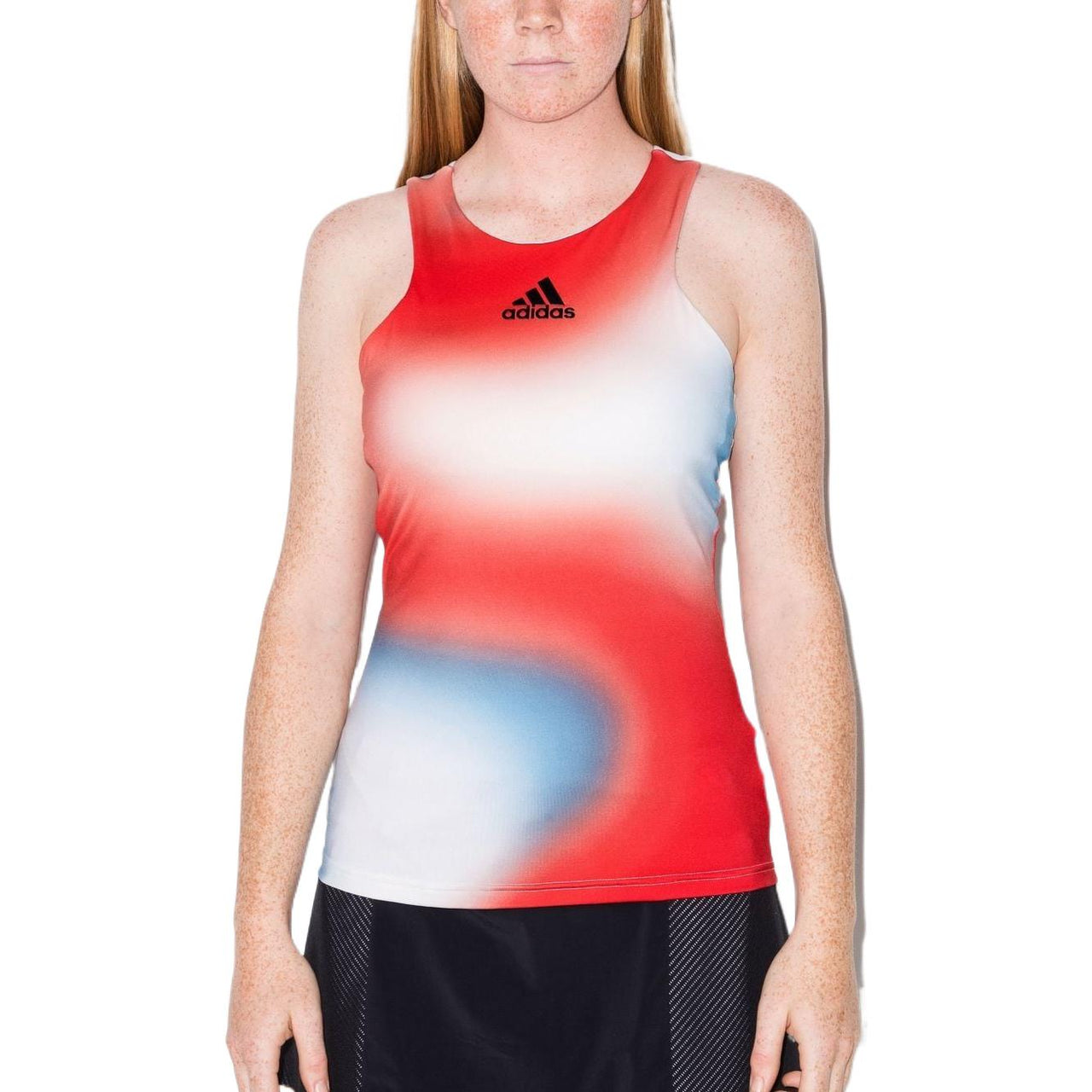 (WMNS) adidas Melbourne Tennis Printed Y-Tank Top 'Red White Blue' HA7614