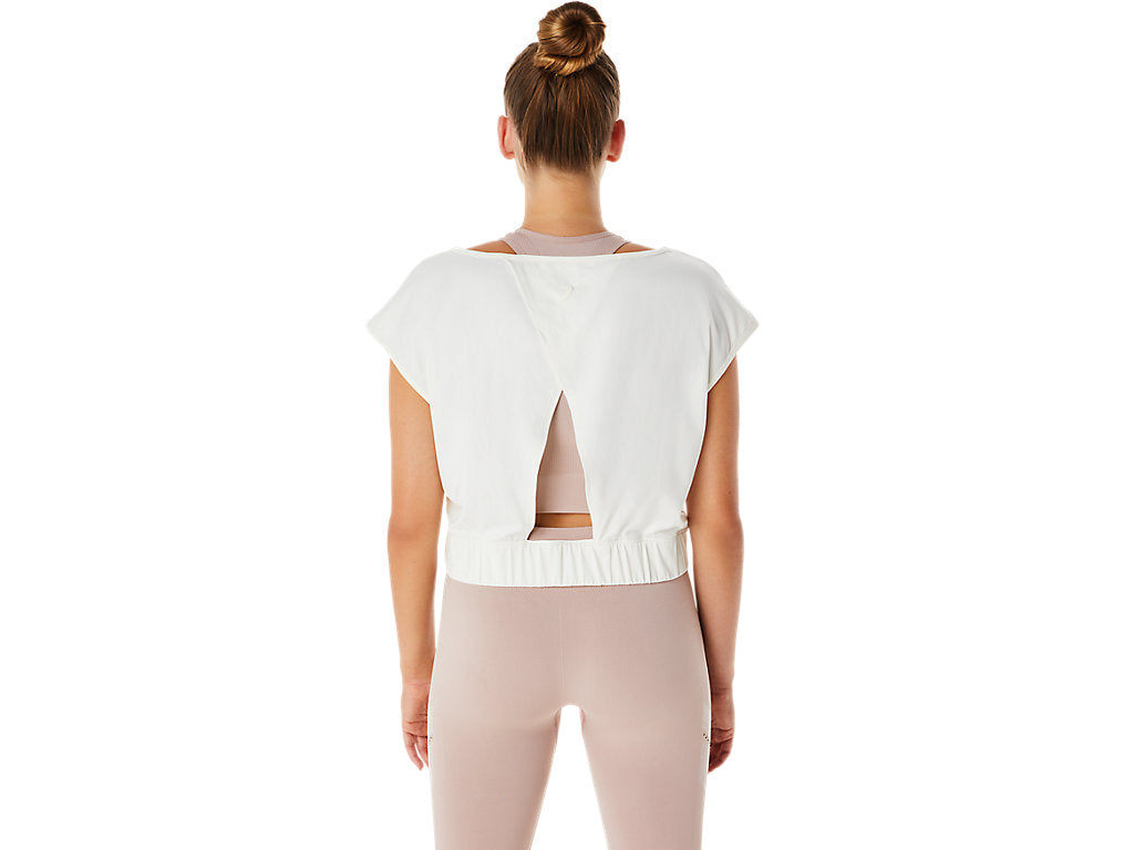 (WMNS) ASICS Nagino Flex Short Sleeve Top 'Cream'  2032C729-101