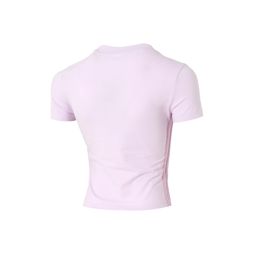 (WMNS) adidas Essentials Loose 3-Stripes Cropped T-Shirt Asia Sizing 'Pink' JE1248