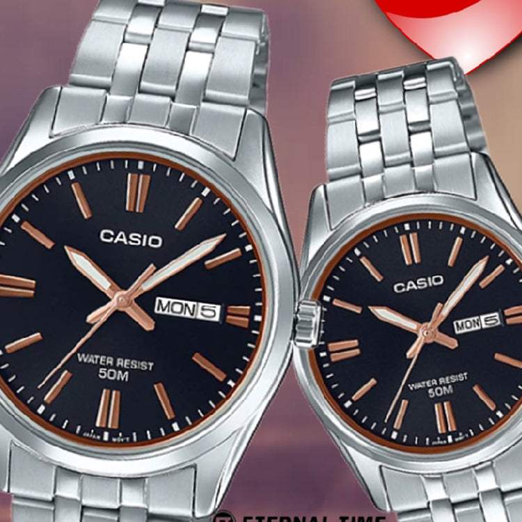 CASIO Quartz Waterproof Black Analog LTP-1335D-1A2V