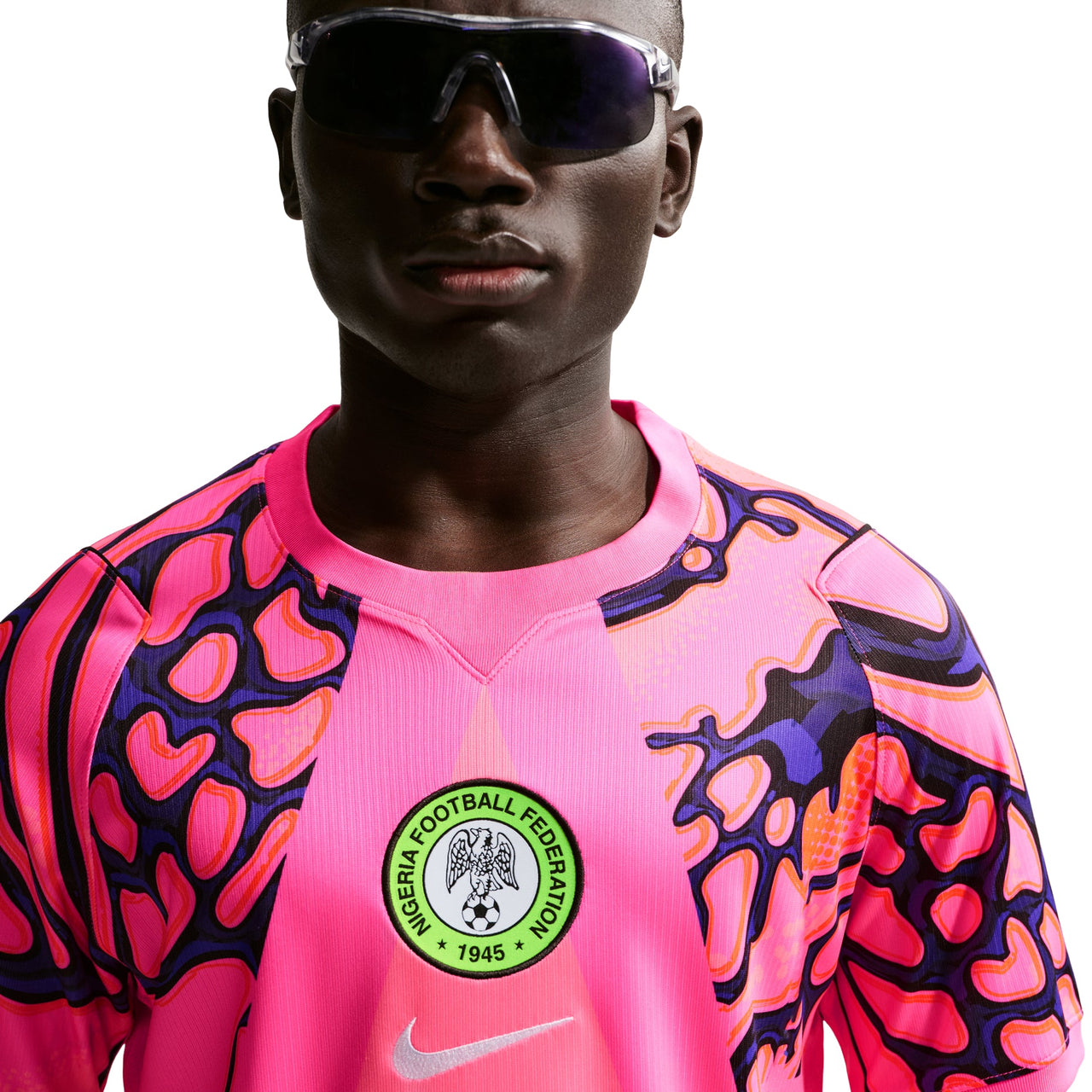 Nike Nigeria 2026 Stadium Goalkeeper Replica Jersey 'Hyper Pink Black White' IB5313-645