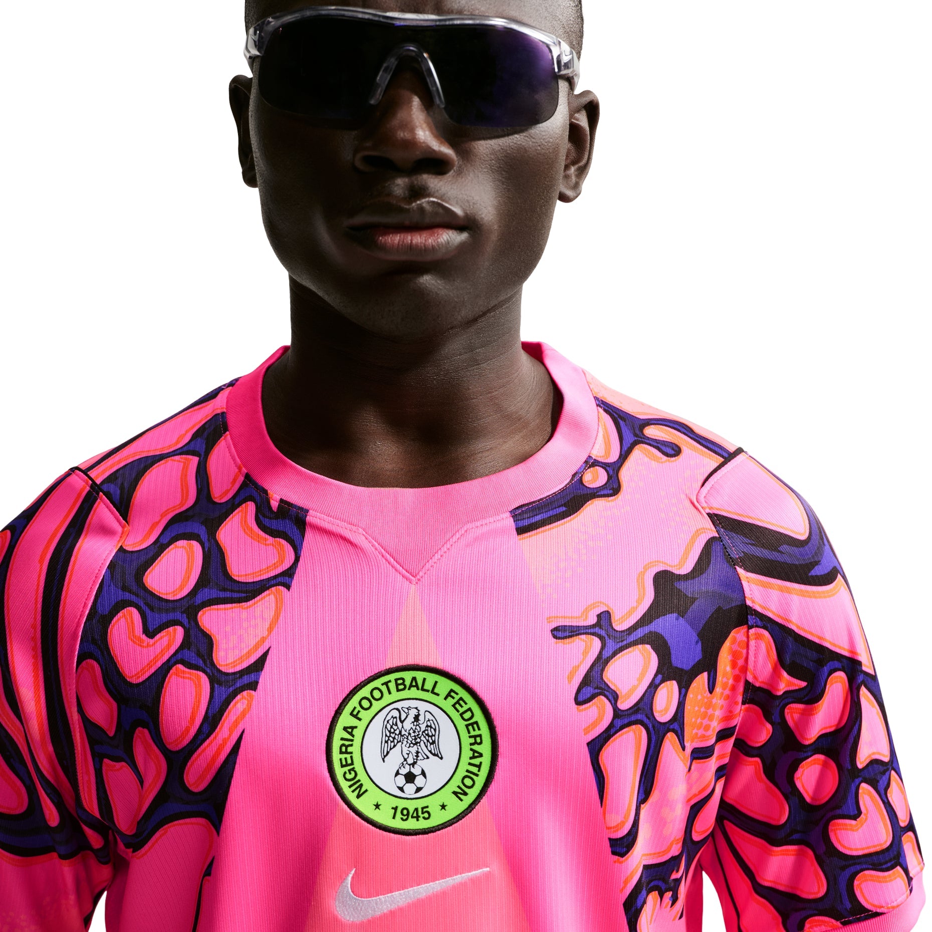 Nike Nigeria 2026 Stadium Goalkeeper Replica Jersey 'Hyper Pink Black White' IB5313-645