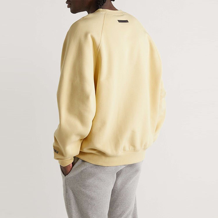 Fear of God Essentials SS22 Mr. Porter Logo-Print Cotton-Blend Jersey Sweatshirt Cream Garden Glov FOG-SS22-007