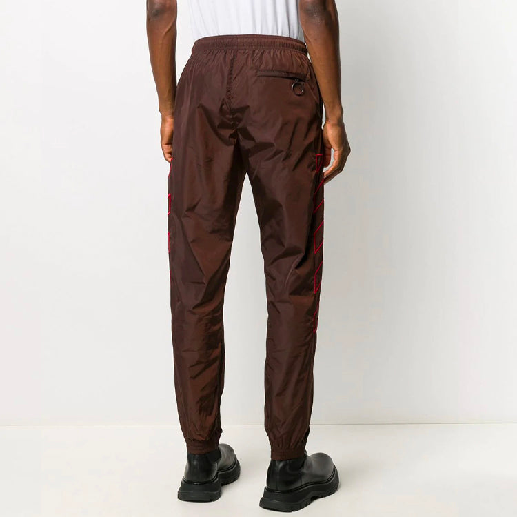 Off-White Diagonals Embroidery Mens Sweatpants OMCA086F20FAB0016025