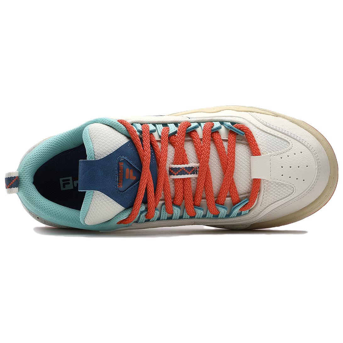 (WMNS) FILA FUSION Nollie Sneakers 'White Orange Blue' T12W332301FGD