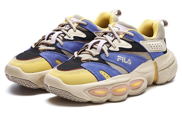 (WMNS) FILA ET Fashion Shoes 'Beige Bue Yellow' F12W312120FTB