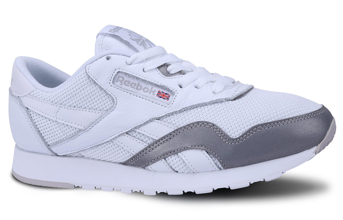 Reebok Classic Nylon Tech Mix Running Shoes Grey/White BD1972