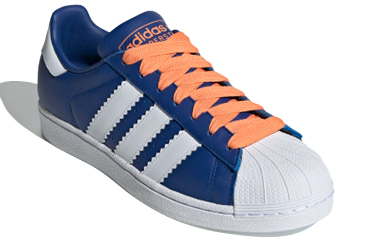 adidas Superstar Knicks 'Collegiate Royal White Easy Orange' BD7379