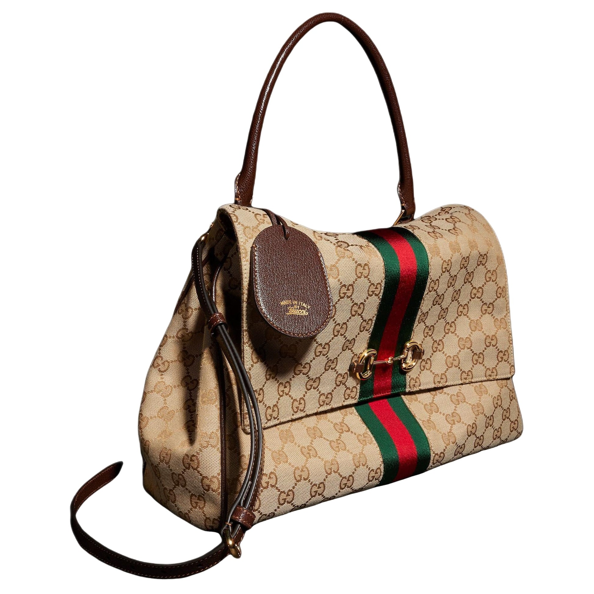 (WMNS) Gucci Paparazzo Large Top Handle Bag 'Sand Dark Brown' 875019-FAFV9-9653