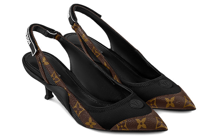 (WMNS) LOUIS VUITTON Archlight Slingback Pumps 'Brown Monogram' 1AAW7K