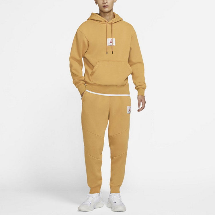 Air Jordan Flight Fleece Hoody Casual Sports Sweater Men's Oatmeal CK6469-290