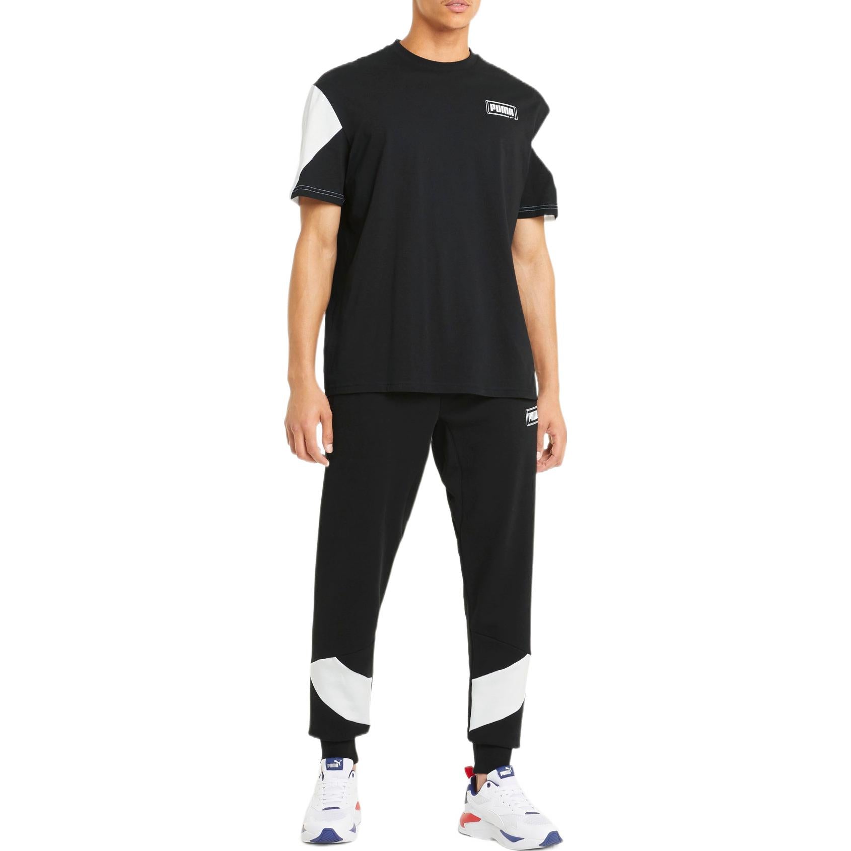 PUMA Rebel Training Sweatpants 'Black White' 588881-01