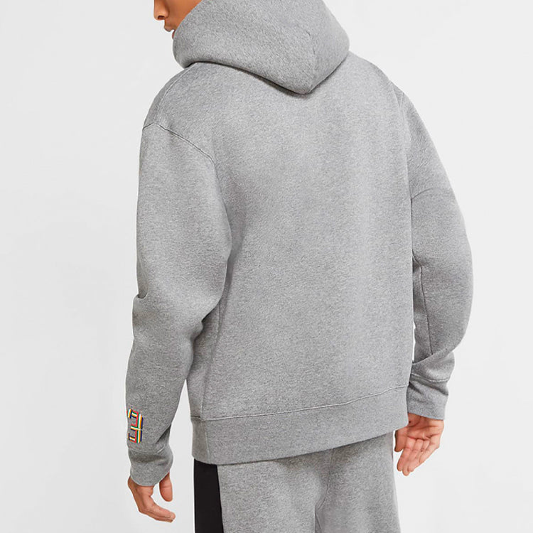 Air Jordan Sport DNA Large logo Printing Fleece Stay Warm Gray CK9573-091
