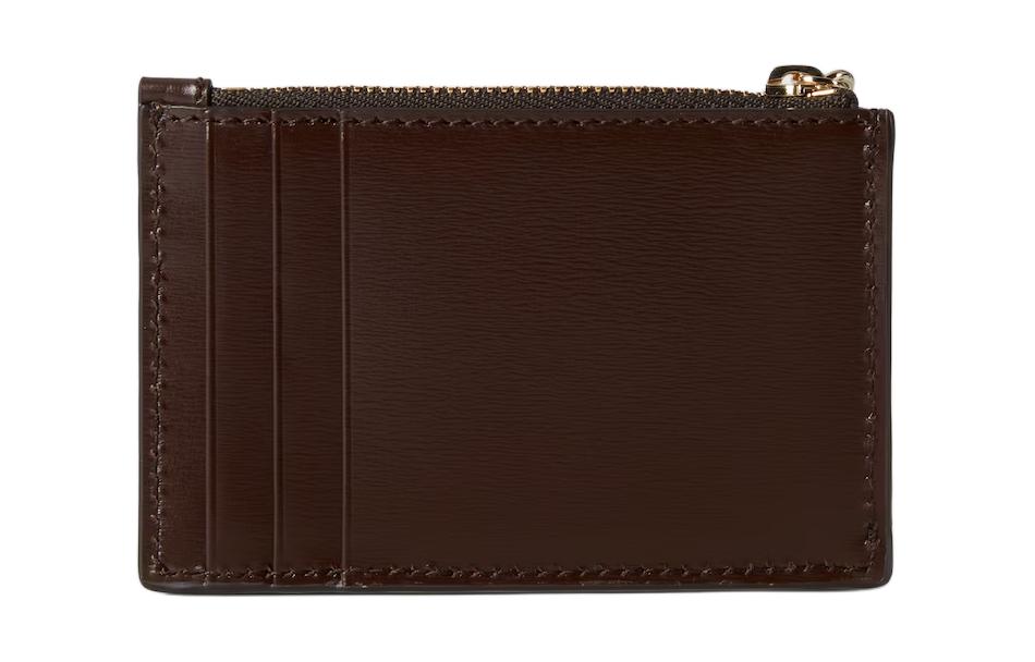 (WMNS) Gucci Luce Card Case Wallet 'Beige Ebony Canvas' 790033-FADHW-9742