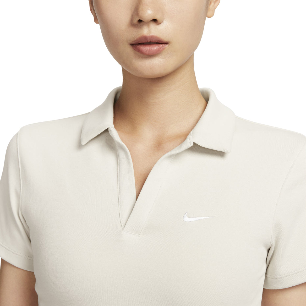 (WMNS) Nike Sportswear Essential Polo 'Light Orewood Brown' DV7885-104