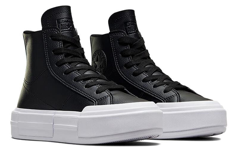 (WMNS) Converse Chuck Taylor All Star Cruise Hi platform trainers 'Leather Black' A06143C