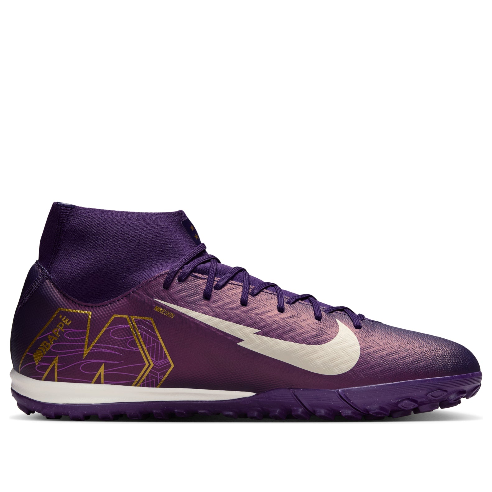Nike Mercurial Superfly 10 Academy TF 'Kylian Mbapp-Grand Purple Pale Ivory' FQ8333-500