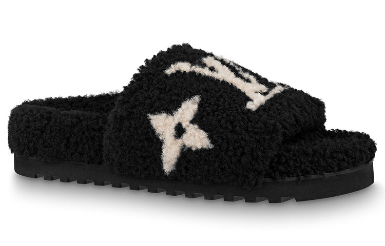 (WMNS) LOUIS VUITTON Paseo Comfort Flat Sandals 'Black' 1ABWDN