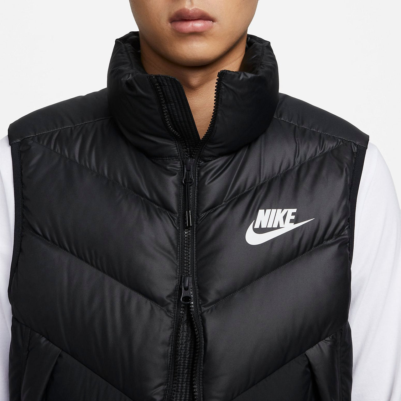 Nike Windproof Warm Stand Collar Down Vest 'Black' DV0757-010