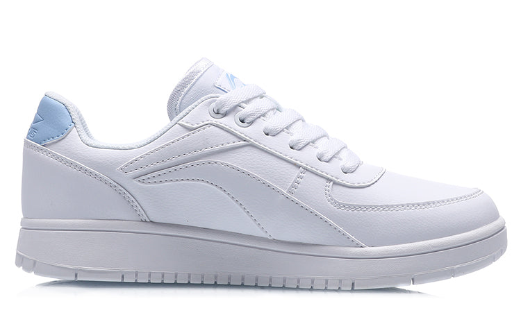 (WMNS) Li-Ning Classic Skateboarding Low 'White Blue' AGCP422-4