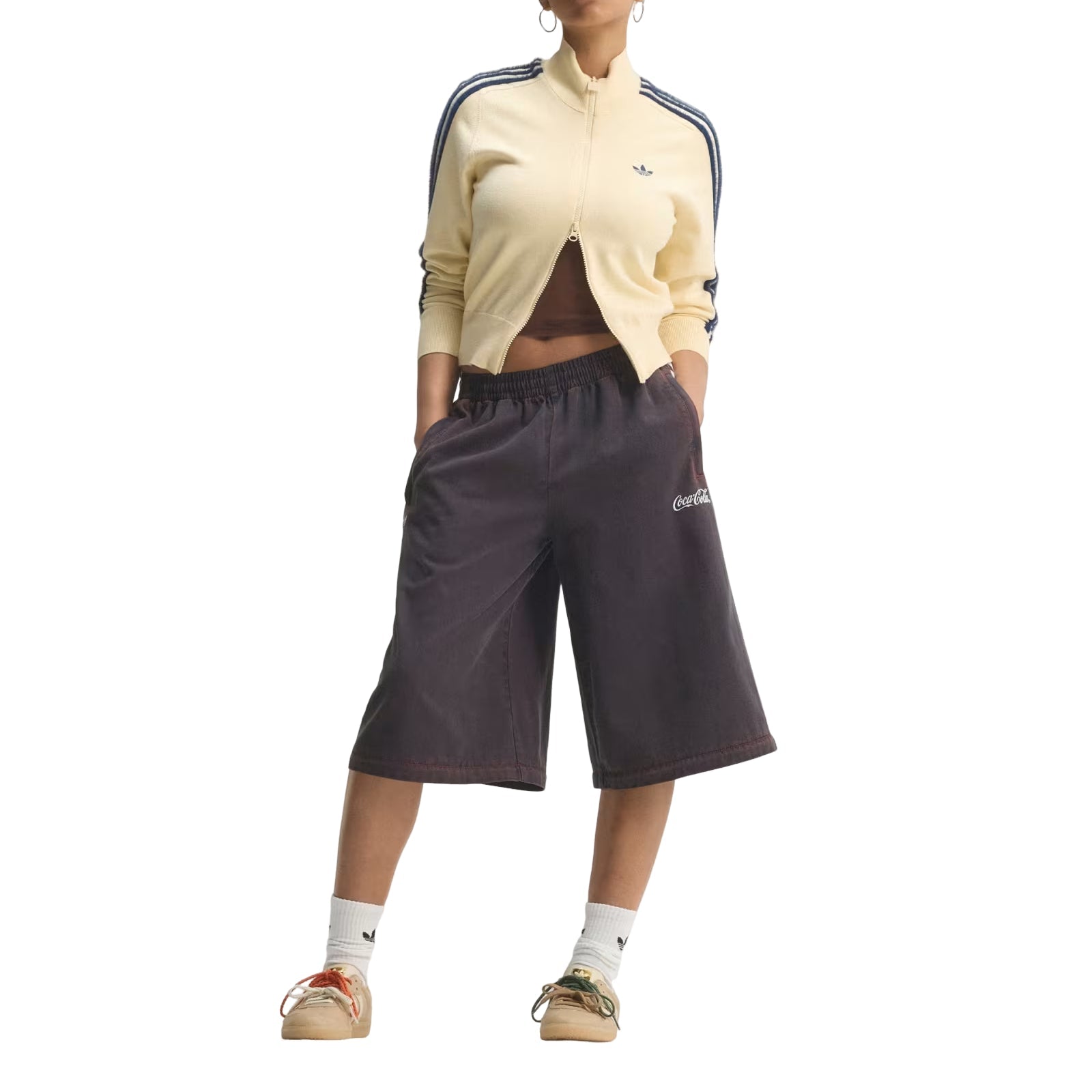 (WMNS) adidas x Coca-Cola Adilenium Firebird Denim Track Pants Asia Sizing 'Black' KY7695