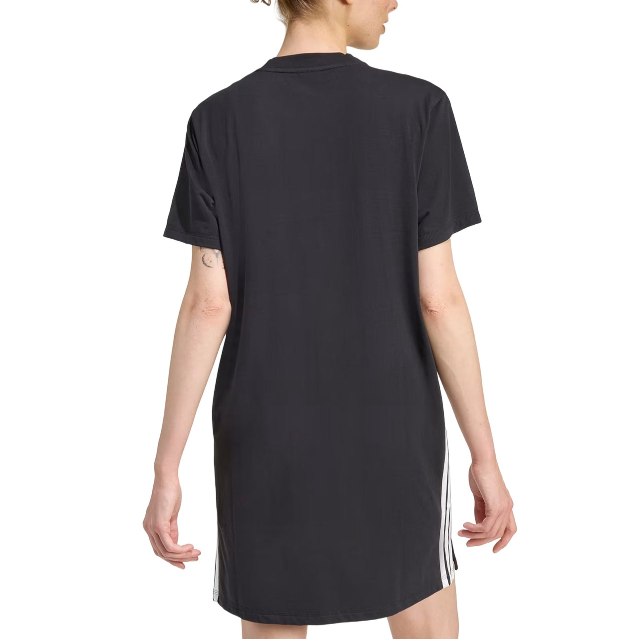 (WMNS) adidas Essential 3-Stripes T-Shirt Dress Asia Sizing 'Black White' KC4818